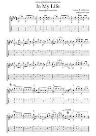 Quot In My Life Quot Fingerstyle Guitar Solo Beatles Fingerstyle Guitar Guitar Solo Guitar Tabs Songs