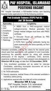 Ent residency programs are competitive. Paf Hospital Islamabad Pg Training Program 2020 2021 Job Advertisement Pakistan