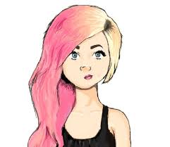 My new original character chellise chan cute anime girl. Drawing Skill Long Hair Simple Easy Drawings Of Girls