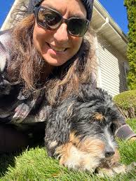 Izzie says it's such a lovely day for a walkie!