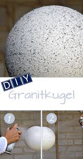 Diy Granitkugel Mit Belton Graniteffekt Eine Verbluffende Verwandlung Von Styroporkugel Zum Steindesign Diy Gran Styroporkugel Diy Bastelideen Bastelideen