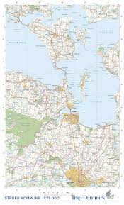 Denne side fortæller om, hvilke danske kort og kortoplysninger, der er tilgængelige på internettet. Trap Danmark Kort Over Struer Kommune Topografisk Kort 1 75 000 Kort Dansk Af Trap Danmark