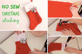 Un bricolage pour préparer une botte de noël. Comment Fabriquer Une Chaussette De Noel Sans Couture