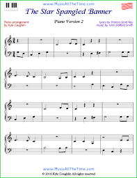 Click the image for more information or go directly to our page on lulu.com to purchase your own copy. The Star Spangled Banner Piano Sheet Music