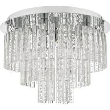Elegant, versatile bath and vanity. Paulita Bubbles Flush Art Deco Bathroom Light Ip44 Chrome Glass