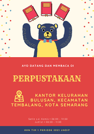 5 januari 2018 07:58 5 januari 2018 07:58 diperbarui: Dukung Pembelajaran Mandiri Di Rumah Mahasiswa Kkn Lakukan Beberapa Cara Ini Di Perpustakaan Kelurahan Bulusan Kkn Universitas Diponegoro