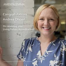 Andrea Olson Achieves Living Future Accreditation