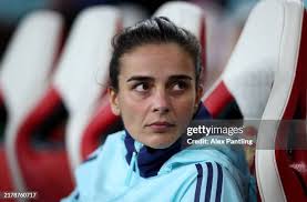 Lina Hurtig of Arsenal battles for possession with Michaela Kovacs... News  Photo