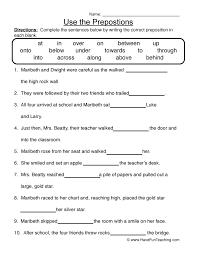 Past simple passive exercises pdf i was/you were caught. Use The Prepositions Worksheet Preposition Worksheets Prepositional Phrases Grammar Worksheets