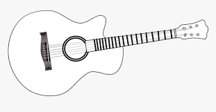Double neck guitar world musical instruments coloring: Guitar Of Black And White Transparent Png Simple Guitar Coloring Pages Png Download Kindpng