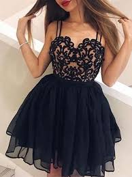 Inexpensive Lace Top Spaghetti Strap Sweet Heart Black Tulle Short Homecoming Dresses Bw0203 Inexpensive Lace Top Spaghetti Strap Sweet Heart Black Tulle Short Black Prom Dress Short Black Homecoming Dress