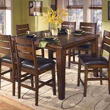 Cheap 5pc dark artificial marble top counter height dinette dinning set (table & 4 chairs) sale. Ashley Furniture Signature Design Larchmont D442 32 Counter Butterfly Extension Table Del Sol Furniture Pub Tables