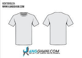 Simak variasi warnanya yang kekinian di sini. Template Desain Kaos Polos Depan Belakang Corel Draw Kang Ghani