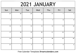 2021 colors of the year.revealed!!! January 2021 Calendar Free Blank Printable Templates