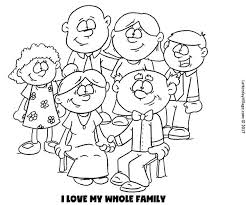 Primary 1 Sunbeam Manual Lesson 25 I Love My Whole Family Coloring Page Latterdayvillage Family Coloring Pages Family Coloring Primary Children