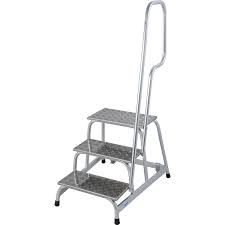 Here we give stair rail construction & installation specifications & building code citation for handrailings, i.e. Krause Stabilo Mobile Machine Steps 2 Fixed Castors Hand Rail On One Side Kaiser Kraft International