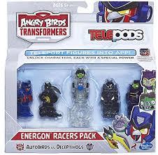 Evan got the code from the jenga optimus prime attack game set. Angry Birds Transformers Telepods Figure Pack Energon Racers Import It All