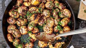 Miso Y Grilled Potatoes Recipe Grilled Potatoes Bon Appetite Recipes Red Miso