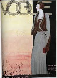 Front Cover Of Vogue Magazine November 1930 French National Library Public Domain Vogue Covers Vogue Covers Art Vintage Vogue Covers