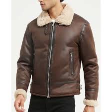 Col en pointe en shearling. Blouson Aviateur Mouton Cdiscount