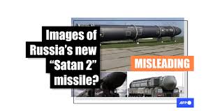 Pictures show various Russian ballistic ...