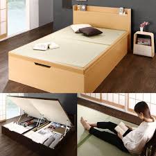 結葉 は大容量収納の開け閉めが楽にできる畳ベッドです ベッド 畳ベッド 収納ベッド 和室 い草 ガス圧シリンダー 畳ベッド ベッド 収納ベッド