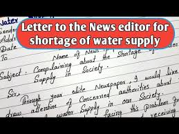 We did not find results for: Letter To The News Editor For Shortage Of Water Supply Complaining Letter The Shortage Of Water Youtube