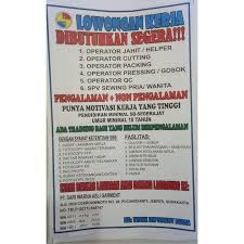 Scopri ricette, idee per la casa, consigli di stile e altre idee da provare. Lowongan Kerja Garment Like And Share
