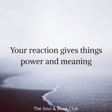 Your Reaction Gives Meaning Inspirational Words Words Of Wisdom Words