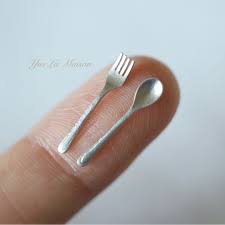Miniature Fork And Spoon Mini Cosas Cocina Miniatura Miniaturas