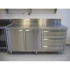 Stainless steel will prevent humidity spoil the cabinet near the sink area. Stainless Steel Kitchen Cabinet At Rs 58000 Piece Cheranallur Kochi Id 16745473330