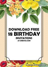 Download free invitation maker for windows now from softonic: Free Printable 18th Birthday Invitation Templates Download Hundreds Free Printable Birthday Invitation Templates
