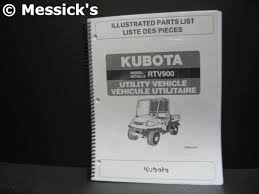 Kubota Rtv900 Parts Manual Part 97898 41473