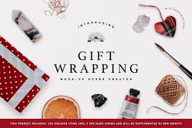 Gift Wrapping Mock Up Scene Creator Design Mockup Free Scene Creator Free Psd Mockups Templates
