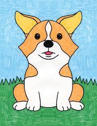 Turn a paper plate into your own pet. Draw A Corgi Dog Art Projects For Kids