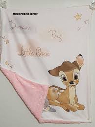 Bambi Decke Disney Decke 44 X 36 W Grenze Baby Etsy In 2020 Baby Boy Blankets Bambi Baby Disney Blanket