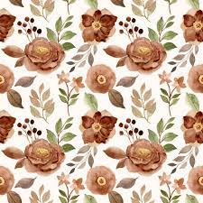 Download 2,843 watercolor floral pattern free vectors. Brown Floral Beautiful Watercolor Seamless Pattern Watercolor Flower Background Vintage Floral Backgrounds Floral Watercolor
