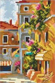 Old Patio Cross Stitch Kits By Rto Eh326 Cross Stitch Cross Stitch Landscape Cross Stitch House