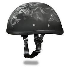 The motorcycle helmet skull represents an original design manufactured by rezzer team. Daytona Helmets Skull Cap Eagle W Pistons Skull Motorcycle Helmet 6002ps Ebay