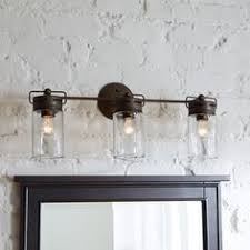 Allen Roth Vallymede 3 Light Bronze Transitional Vanity Light Lowes Com Farmhouse Bathroom Light Rustic Bathroom Lighting Bathroom Light Fixtures