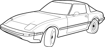 Old Car Drawings Side View Cartoon Car Outline Car Drawing Outline Car Drawings Car Cartoon Car