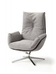 Swiveling armchair in brown leather and chromed legs 1960s design market : Designer Drehsessel Bei Einrichten Design