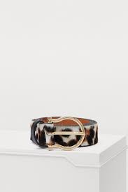 Maison Boinet Leopard Print Leather Belt In Leopard White Modesens Printed Leather Leather Leopard Print