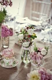 Pin By Loverly On Flower Arrangements Wedding Table Flowers Wedding Flower Table Decorations Vintage Wedding Table