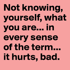You can still grab the positive affirmations for life program with more than 4 hours of audio affirmations for 7 life situations that impact your happiness and success the most. Not Knowing Yourself What You Are In Every Sense Of The Term It Hurts Bad Post By Sophh On Boldomatic
