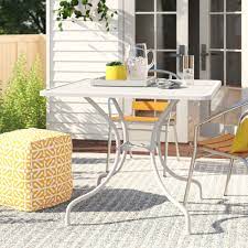 Small outdoor patio table with umbrella hole. Umbrella Hole Patio Tables You Ll Love In 2021 Wayfair
