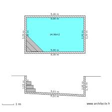 Plan En Coupe Piscine Plan 1 Piece 15 M2 Dessine Par Juju01