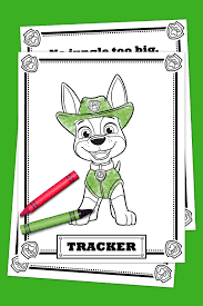 Follow the rescue dog team and ryder on their adventures in this adorable nick jr. Paw Patrol Tracker Coloring Pack Nickelodeon Parents