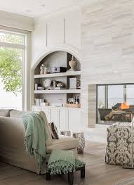 Living Room With Wet Bar Transitional Living Room Built In Shelves Living Room Transitional Living Rooms Family Room
