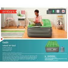 Double High Raised Twin Air Mattress Embark Twin Air Mattress Air Mattress Air Bed
